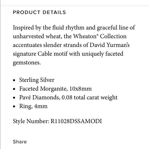 David Yurman Petite Wheaton Ring - Picture 3 of 6